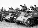 M-7 "Priest" Panzerhaubitzen aus US-amerikanischen Beständen. (Bild öffnet sich in einem neuen Fenster)