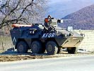 KFOR checkpoint in Kosovo. (Image opens in new window)