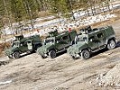 "Husar" vehicles of the EU battle group 2016. (Image opens in new window)