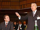 Minister Platter und Dr. Helmut Zilk. (Bild öffnet sich in einem neuen Fenster)