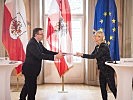 Unterzeichnung eines Partnerschaftsvertrages mit dem Land Tirol. (Bild öffnet sich in einem neuen Fenster)