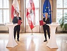Unterzeichnung eines Partnerschaftsvertrages mit dem Land Tirol. (Bild öffnet sich in einem neuen Fenster)