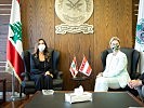 Bilaterales Gespräch mit I.E. Zeina Akar, Verteidigungsministerin Libanon. (Bild öffnet sich in einem neuen Fenster)