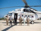 Ministerin Tanner auf Truppenbesuch bei der UNIFIL-Mission. (Bild öffnet sich in einem neuen Fenster)