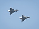 Überflug von zwei Eurofightern. (Bild öffnet sich in einem neuen Fenster)