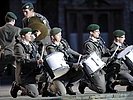 Mai: Schlagzeuger der Militärmusik Salzburg beim Militärmusikfestival. (Bild öffnet sich in einem neuen Fenster)
