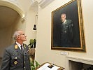 Das Gemälde des vorherigen Kommandanten, Brigadier Herke, in der Galerie. (Bild öffnet sich in einem neuen Fenster)