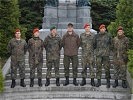 Die Delegation der deutschen Offiziersschule zu Besuch in Wr. Neustadt. (Bild öffnet sich in einem neuen Fenster)