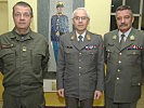 V.l.: Oberst Rosenblattl, Generalmajor Sinn, Oberst Mainhart. (Bild öffnet sich in einem neuen Fenster)