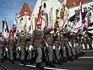 Parade zu Ehren der jungen Leutnante. (Bild öffnet sich in einem neuen Fenster)