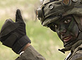 Ein Soldat beim Training