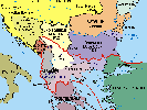 Balkanländer 1912.