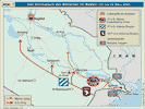 Der Vormarsch der Alliierten im Süden 20. bis 24. März 2003.
