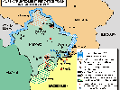 Hauptkonfliktzonen im Kosowo Jänner bis März 2001.