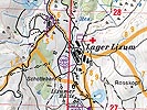 Topografische Ausgabe mit Schirouten