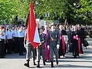 Die österreichischen Pilger marschieren bei der Eröffnungsfeier ein. (Bild öffnet sich in einem neuen Fenster)