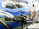 Das sechsläufige Maschinengewehr des Hubschraubers. (Bild öffnet sich in einem neuen Fenster)
