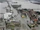 Ein Großteil der Ortschaft Dürnkrut wurde überschwemmt. (Bild öffnet sich in einem neuen Fenster)