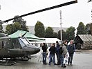Der Transporthubschruber Agusta Bell 212 interessierte die Besucher. (Bild öffnet sich in einem neuen Fenster)