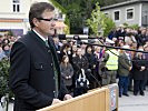 Der Bürgermeister von Wies, Josef Waltl, bei seiner Ansprache. (Bild öffnet sich in einem neuen Fenster)
