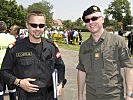 Der steirische Militärkommandant, r., und der COBRA-Einsatzleiter. (Bild öffnet sich in einem neuen Fenster)