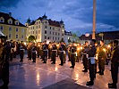 Die Militärmusik Steiermark spielt den Zapfenstreich. (Bild öffnet sich in einem neuen Fenster)