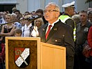 Der Paldauer Bürgermeister Anton Gutmann bei der Begrüßungsansprache. (Bild öffnet sich in einem neuen Fenster)