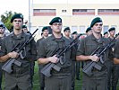 Anzugelobende Rekruten vom Jägerbataillon 17 aus Straß. (Bild öffnet sich in einem neuen Fenster)