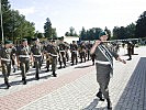 Die Militärmusik Steiermark mit ihrem Musikmeister Erich Perner. (Bild öffnet sich in einem neuen Fenster)