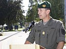 Brigadier Starlinger würdigt die Leistungen des Jägerbataillons 17. (Bild öffnet sich in einem neuen Fenster)