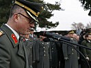 Militärkommandant Brigadier Heinz Zöllner bei seiner Rede. (Bild öffnet sich in einem neuen Fenster)