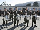 Trommler der Militärmusik Steiermark begleiteten die Feier. (Bild öffnet sich in einem neuen Fenster)