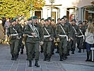 Der Festakt beginnt mit dem Einmarsch der Militärmusik Steiermark. (Bild öffnet sich in einem neuen Fenster)