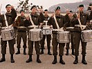 Schlagzeugsolo der Militärmusik. (Bild öffnet sich in einem neuen Fenster)