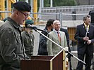 Militärkommandant Zöllner bei seiner Begrüßungsrede... (Bild öffnet sich in einem neuen Fenster)
