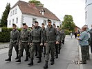 Einmarsch der Truppe durch die neue Stadtgemeinde Trofaiach. (Bild öffnet sich in einem neuen Fenster)