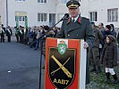 Ansprache von Militärkommandant Brigadier Heinz Zöllner. (Bild öffnet sich in einem neuen Fenster)