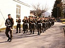 ...und die Militärmusik Steiermark maschieren zum Festakt ein. (Bild öffnet sich in einem neuen Fenster)