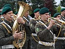 Die Militärmusik Steiermark begleitet die Angelobung musikalisch. (Bild öffnet sich in einem neuen Fenster)