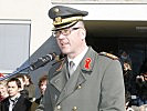 Militärkommandant Brigadier Zöllner bei der Festansprache. (Bild öffnet sich in einem neuen Fenster)