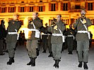 Die Militärmusik Steiermark spielt den Großen Zapfenstreich. (Bild öffnet sich in einem neuen Fenster)
