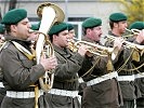 Für die musikalische Umrahmung sorgt die Militärmusik Steiermark. (Bild öffnet sich in einem neuen Fenster)