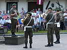 Vor der Angelobung gab die Militärmusik Steiermark ein Platzkonzert... (Bild öffnet sich in einem neuen Fenster)