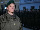 Kommandant der ausgerückten Truppe war Major Ulf Auer. (Bild öffnet sich in einem neuen Fenster)