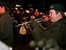 Die Militärmusik Steiermark spielt den großen Zapfenstreich. (Bild öffnet sich in einem neuen Fenster)
