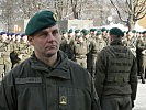Major Manfred Leitner kommandierte die Angelobung. (Bild öffnet sich in einem neuen Fenster)