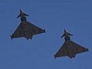 Der Überflug von zwei Eurofightern. (Bild öffnet sich in einem neuen Fenster)