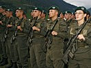 Soldaten des Ehrenzuges des Jägerbataillons 17 aus Straß. (Bild öffnet sich in einem neuen Fenster)