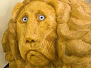 Holzskulptur von Paul Brenner. (Bild öffnet sich in einem neuen Fenster)