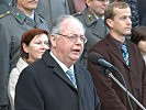 Bürgermeister Wolfgang Rümmele bei der Begrüßung. (Bild öffnet sich in einem neuen Fenster)
